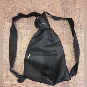 Designer Marcy Tilton GROOM Paris Large Microfiber Backpack Black Made In France